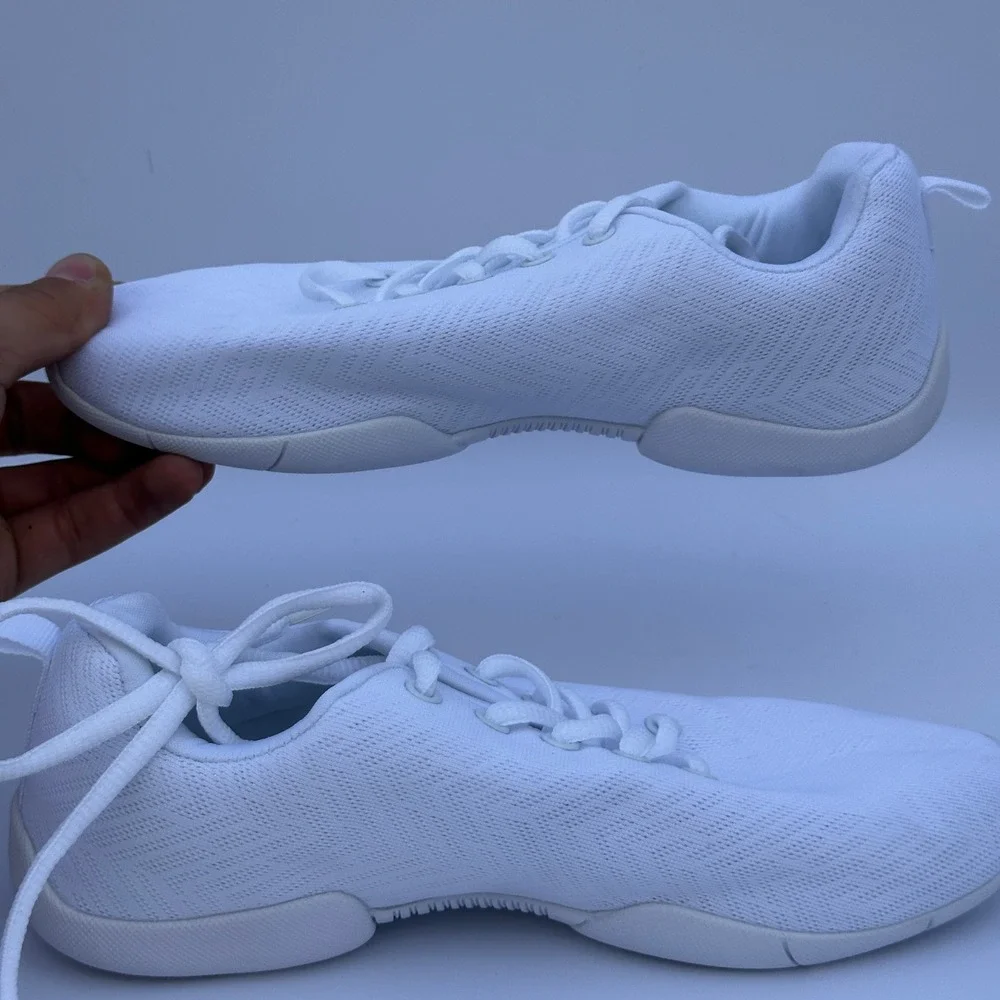 BAXINIER Women's US 6.5 White Cheerleading Shoes Breathable w/ MINOR